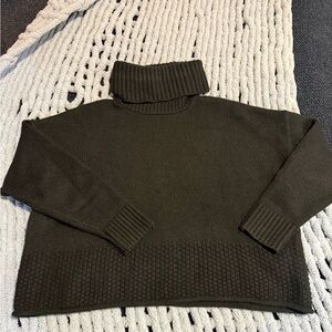 Madewell Charcoal Knit Turtleneck Sweater